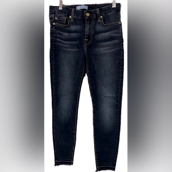7 For All Mankind Denim - 7 For All Mankind Women’s Jeans S(27) b(air) Denim Ankle Skinny Dark Wash